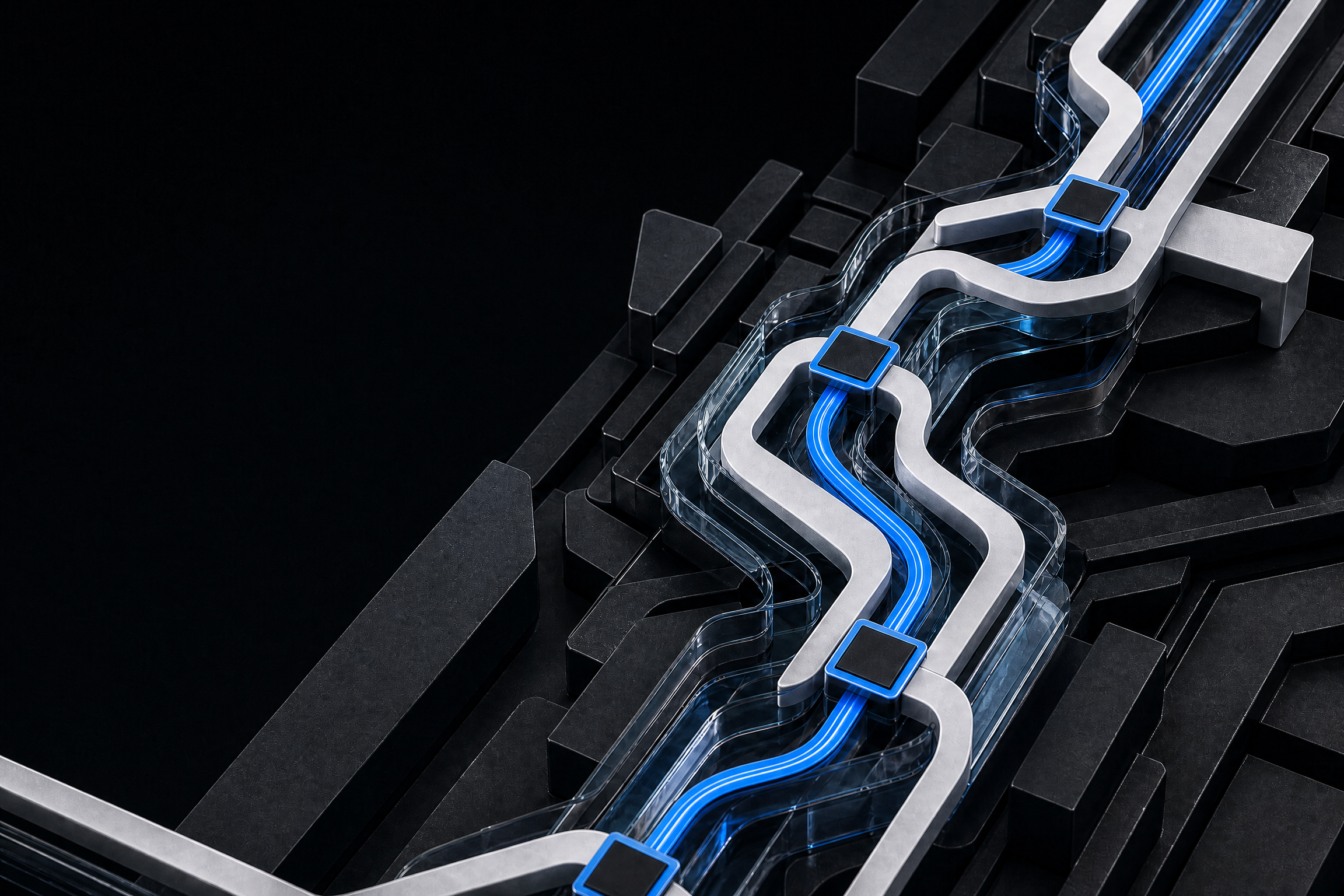 Electric-blue systems architecture material study